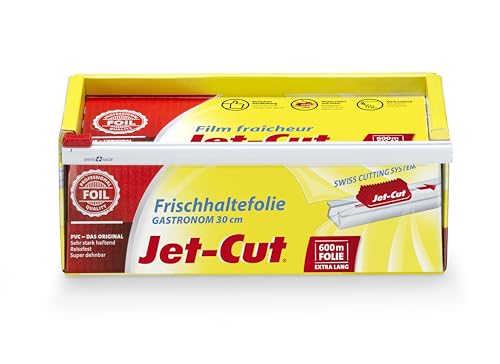 Jet-Cut Film de plástico para cortar Jet-Cut, hostelería 30cm x 600m, PVC transparente 2255 g