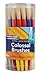 Creativity Street Chubby White Bristle Easy Grip Plastic Handle Paint Brush Set, 1/2 X 7 in, Multiple Color, Set of 30 - 76182