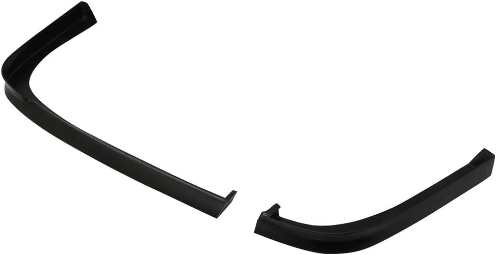 IKON MOTORSPORTS, Rear Bumper Lip Compatible With 2001-2003 Honda Civic 2 Door Coupe, TR Style Unpainted Black PU Air Dam Chin Rear Diffuser Bumper Spoiler Splitter Add on, 2002