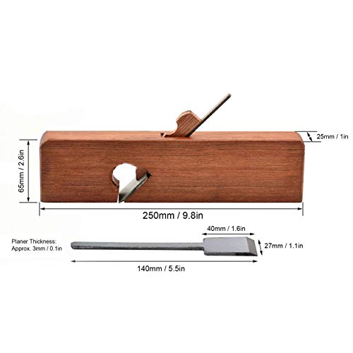 Wood Plane Carpenter, Trimming Planer Flat Edge Slotting Hand Woodworking DIY Tool, for Cutting Polishing Wood Surfaces - Image 2