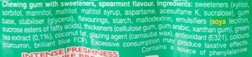Mentos Gum Pure Fresh, Spearmint (Pack of 6 , 50-Piece)