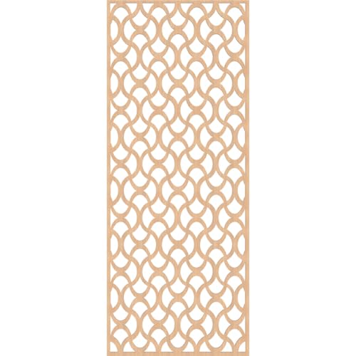 Image of Resort Decorative Pierced Fretwork Wood Wall Panels, 23 3 /8 inchW x 59 3 /8 inchH x 1 /4 inchT, Hickory