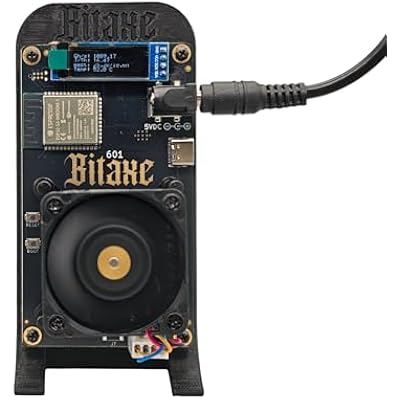 Black Stand BitAxe 601 Gamma BM1370 Asic Chip Upto 1.2Th/S Open-Source Design Bitcoin Solo Miner Lottery Miner with Power Supply Quiet Miner