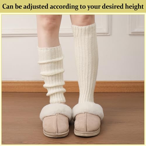 Zhamate 2 Pairs Leg Warmers for Women Cute Y2K Style Japanese Socks Halloween Goth Emo Gyaru Accessories