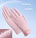 Womens-Finger-Gloves-Cotton-Lace Outdoor UV Protection Breathable Anti-Slip Fashion for Driving Beach Hiking