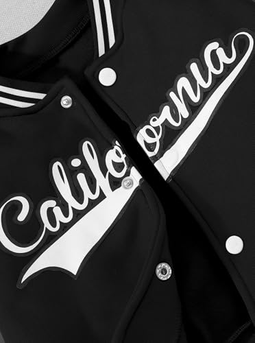 Hilinker Girls Outfits 2 Piece Activewear Long Sleeve Baseball Jacket and Sweatpants Set Tracksuit4