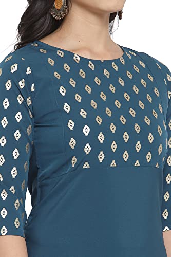Image of ALC Creation Women's Crepe Printed Straight Kurti