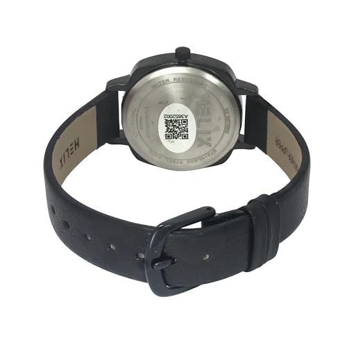 Image of Helix By Timex Black /Violet Square Analog Watches for Women | Quartz Movement Leather Strap Ladies Watches | Upto 30 m Water Resistance with Buckle Closure | Gift for Women TW057HL02