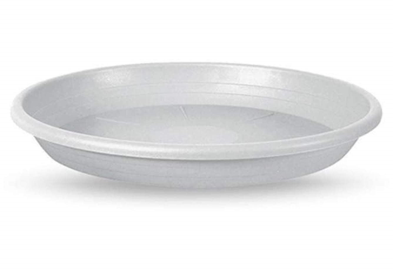 Blim Sottovaso Cilindro Bianco In Plastica, 25 Cm Di Diametro, Robusto E Riciclabile