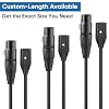 (13ft) Replacement 4-pin XLR Intercom Communication Headset Cable for Clear-Com CC-110/CC-300/CC-220/CC-400 Professional Interchangeable Cable for Clear-Com