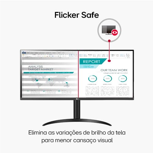 Monitor LG 34' IPS UltraWide, FHD HDMI FSync, Ajuste de Altura 34WP550