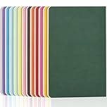 ZCZN A5 Lined Notebooks, 12-Pack, 60 Pages Each, Soft Cover Note Pads Set, 12 Mixed Colours - Ideal for School, Study, Note-Taking