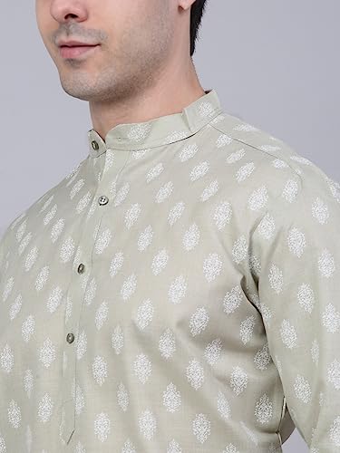 Image of Jompers Men's Cotton Regular Fit Casual Kurta