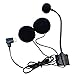 Type C Helmet Microphone Headset, Noise Cancelling Motorcycle Communication for Full Face Helmets, Hi-fi Speakers with Omnidirectional Mic, Plug for Stable Connectivity