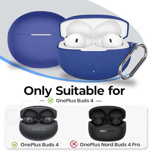 Image of Silicone Case Cover Compatible for OnePlus Buds 4 -Blue