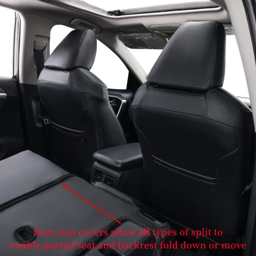 Image of coverdream RAV 4 Seat Covers Custom Fit for Toyota 2013-2018 RAV4,Full Set