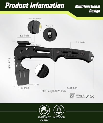 HX OUTDOORS Folding Hatchet Axe