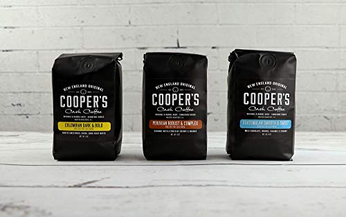 Gourmet Coffee Sampler Gift Box Set - Whole Bean Coffee - 4 Bags 1Lb Total And Cold Brew Coffee Box Set - Colombian, Peruvian, Guatemalan Ground Coarse For Cold Brew - 6 Filter Bags Included - 1.5 Lbs #TOP6