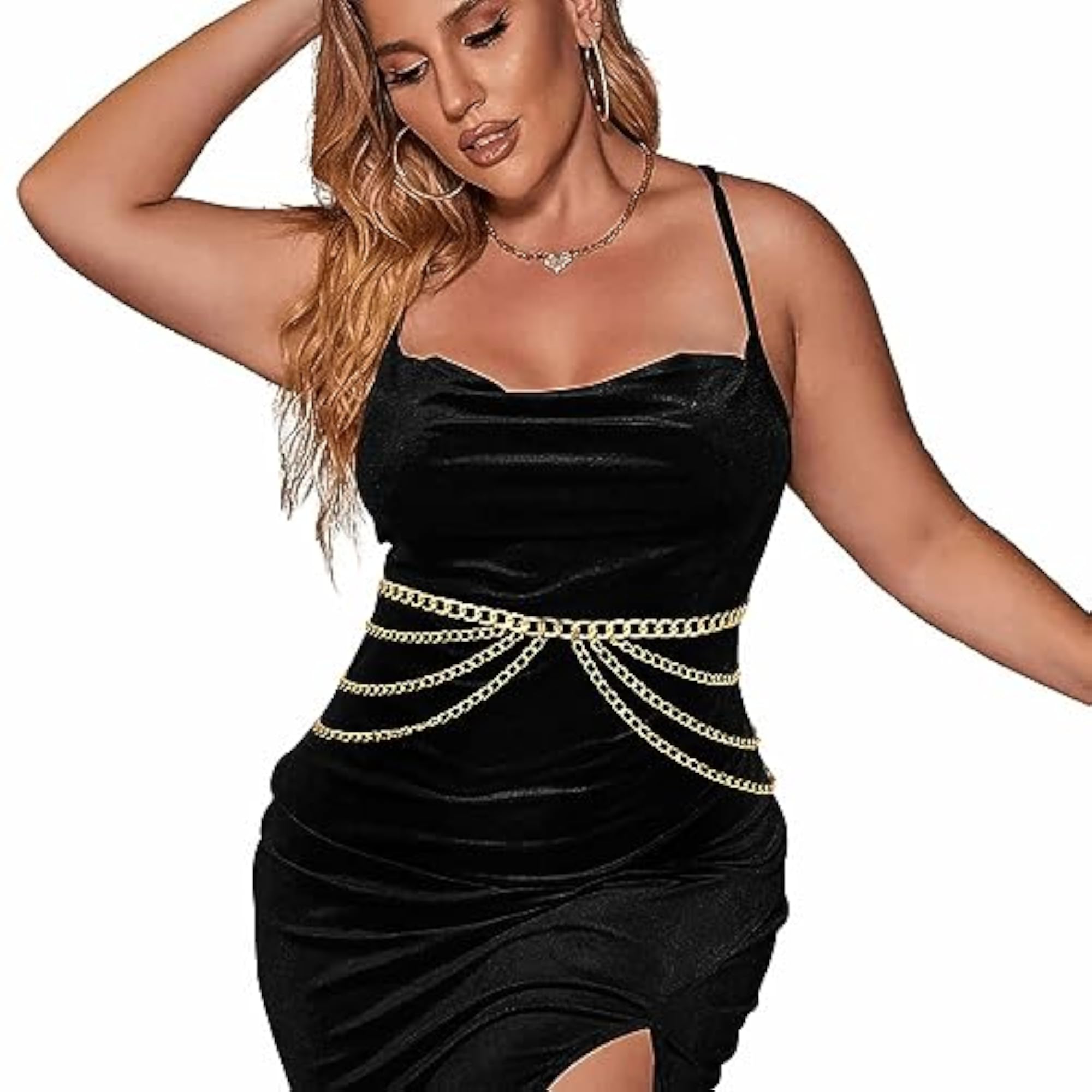 Luxury Adjustable Multi-Layer Waist Chain for Women