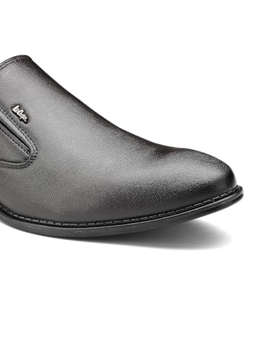 Image of Lee Cooper LC1474E2R Men's Lightweight Leather Shoes | Comfortable, Stylish Slip-On Formal Footwear for Office, Business 40EU 6UK