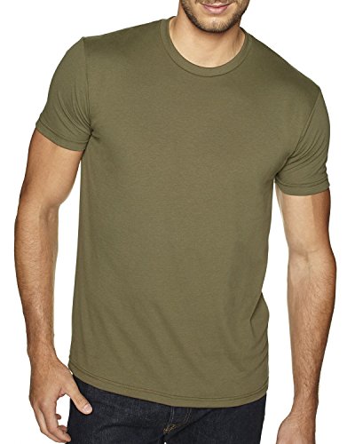 Next Level Apparel Premium Fitted Sueded Crew (6410) Military Green, L