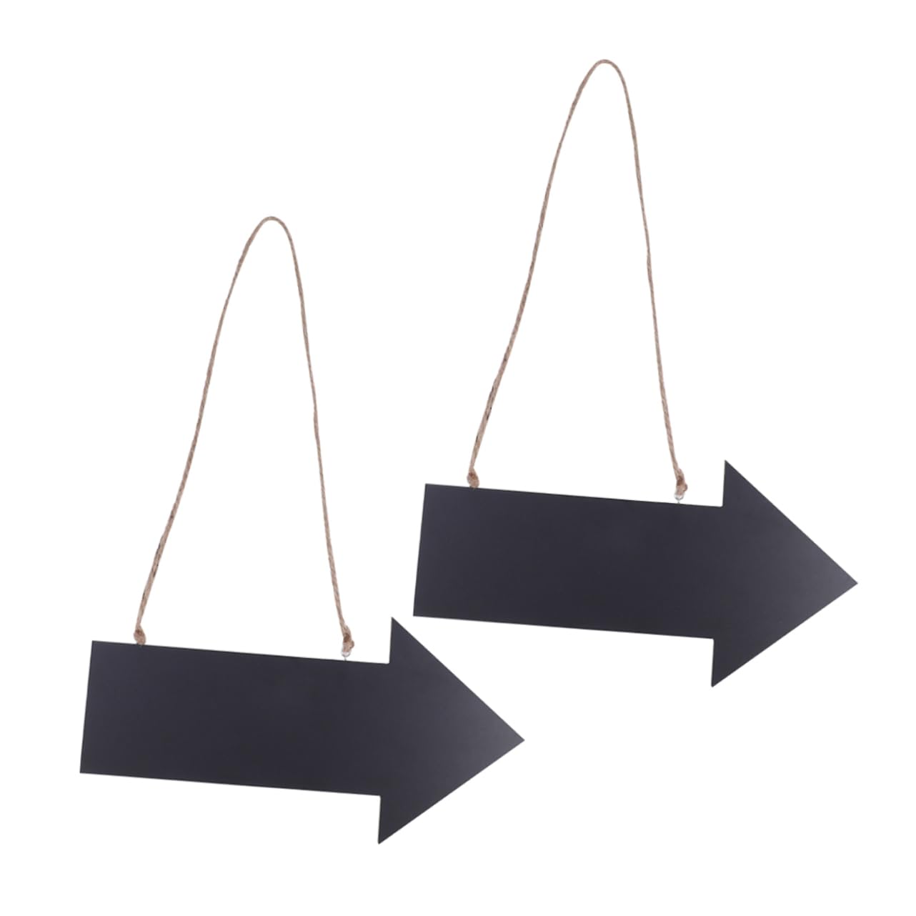 Operitacx 2pcs Wooden Arrow Hanging Chalkboard Sign Rustic Black Decor for Home for Housewarming Creative Accent for Guiding Guests