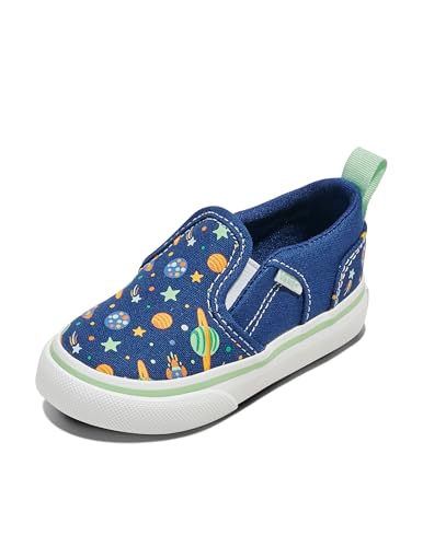 Vans Kids Asher Slip-On Shoe - Girls Sneakers for Everyday Wear Walking School & Fashion