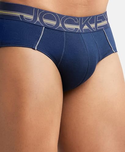 Image of Jockey US14 Men Super Combed Cotton Solid Brief with Ultrasoft Waistband (Colors & Prints May Vary)