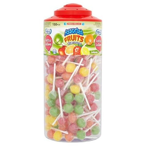 Vidal Lotta Lollies Assorted Fruit Lollipops Cover