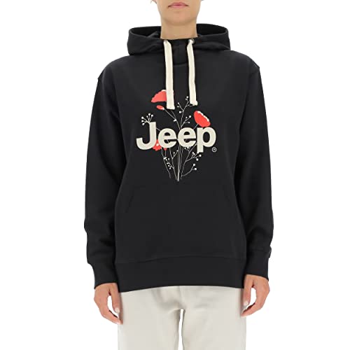 Sweat à Capuche Femme Jeep J22w au Motif Botanical Print Exclusif