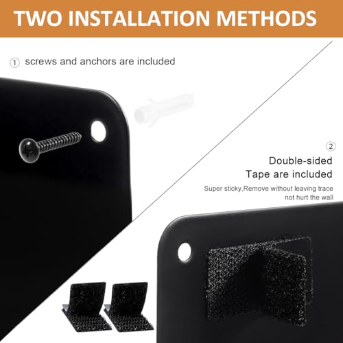 Image of Stainless Steel Magnetic Board 16.9 x 11.8 Inches, Wall Mounted Magnet Bulletin Memo Board for Notes, Photos, Letters, Numbers, Kitchen, Home, Office, Refrigerator & Cabinet Display (Black)