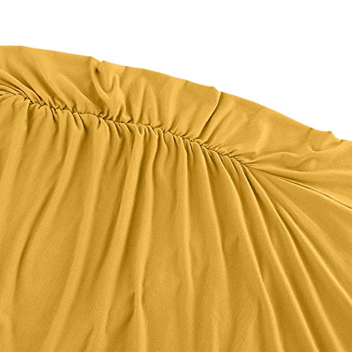 Peauty Yellow Maternity Dress Halloween Costumes for Pregnant Women Fall Maternity Clpthes Dress Baby Shower Dress Pregnancy Clothes Photoshoot Must Have Pregnant Skirt(Ginger L)