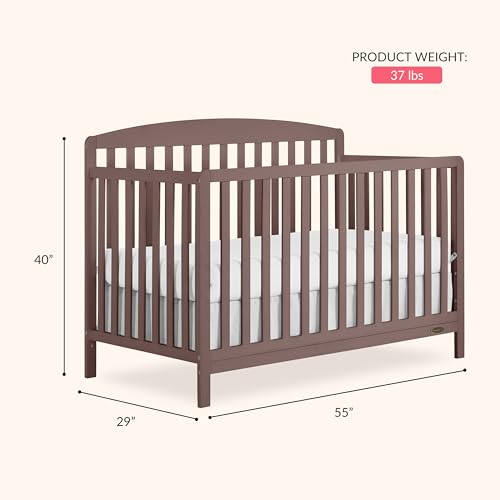 Image of Dream On Me Odelle 5-in-1 Convertible Full Size Baby Crib, GREENGUARD Gold