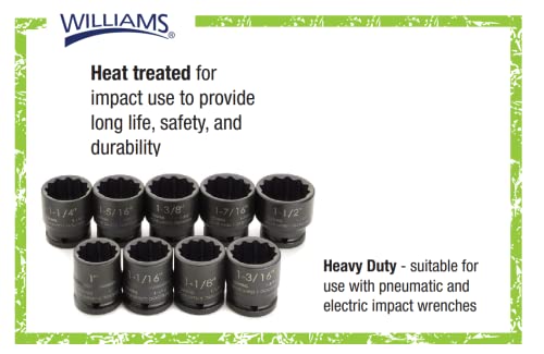 Williams 38430 3/4-Inch Drive 15/16-Inch Standard Impact Socket, 12-Point by Williams - Image 4