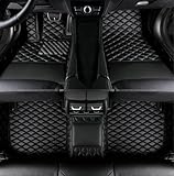 YUHGO Car Floor Mat Fit for BMW 3-Series 320i 323i 325i 328d 328i 328xi 330e 330i 335d 335i 340i Full Coverage All Weather Protection Waterproof Leather，Suitable for 95% Cars。 (Black)