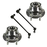 Detroit Axle - Front Wheel Bearing & Hub Assembly w/Sway Bars Replacement for Ford Fusion Lincoln...