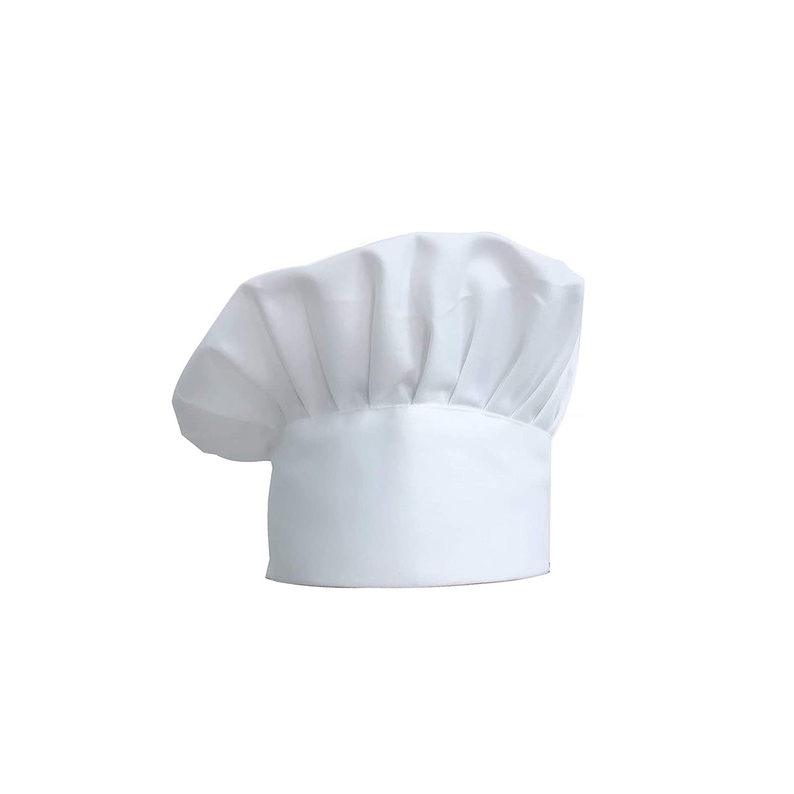 RstEDameChef Hat, 1pcs Unisex Chef Caps Adjustable Elastic Kitchen Cooking Caps Baking Work Cap Hat for Home Hotel Restaurant, 21 * 28cm, White