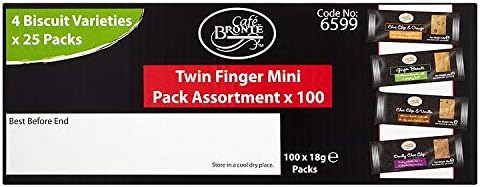 Cafe Paterson BronteTraditional Minipack Assortment 100x2 Biscuits (4 Flavours)