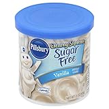 Pillsbury Creamy Supreme Sugar Free Vanilla Flavored Frosting, 15-Ounce (Pack of 8)