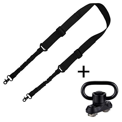 Boosteady 2 Point Traditional Gun Sling Shoulder Strap Trigger Snap With Qd Swivel Mount Adjustable #TOP30