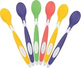 Dr. Brown's Designed to Nourish Soft-Tip Toddler Feeding Spoons, 6 Pack, Assorted Set (Colors May Vary)