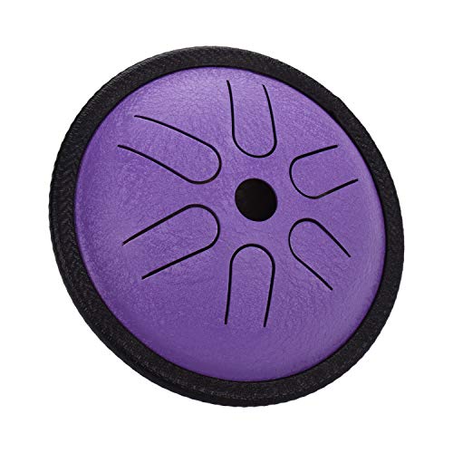 Eastdall Mini Percussão,5.5 Polegadas Mini Língua Tambor de Aço 6 Notas Handpan Tambor de Bolso de A