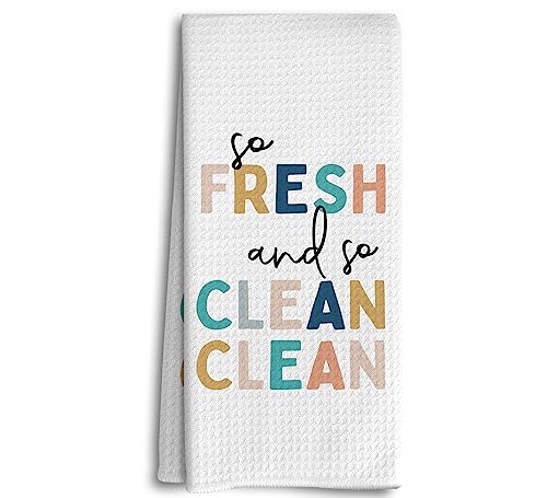 Dwept So Fresh and So Clean Boho Nursery Kids Bath Towels Hand Towels 16x24 Inches,Kids Bathroom Decorative Absorbent Hand Tea Bathroom Towels,Gifts for Kids Girls Boys