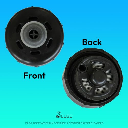 Black Cap & Insert Assembly Replacment for Bissell SpotBot Pet Portable Carpet Cleaner, OEM # 2037477 | Vacuum Parts & Accessories