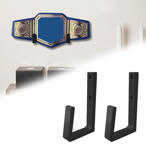 Wrestling Championship Belt Display Holder for Wall, Belt Horizontal Wall Mount Organizer, Wall Mounted Belt Display for Wrestlers Championship Hanging Display