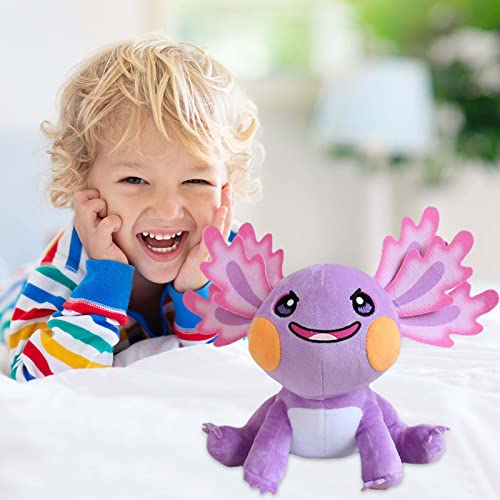Bicho de pelúcia Axolotl Plushie Toy,Axolotl Recheado Pelúcia Salamandra Mexicana Pelúcia Animal Pel