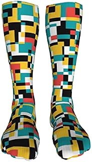 702 Unisex Walking Socks Retro Colors Sports Socks Sustainable Athletic Socks Soft Running Socks For Camping Walking 50Cm