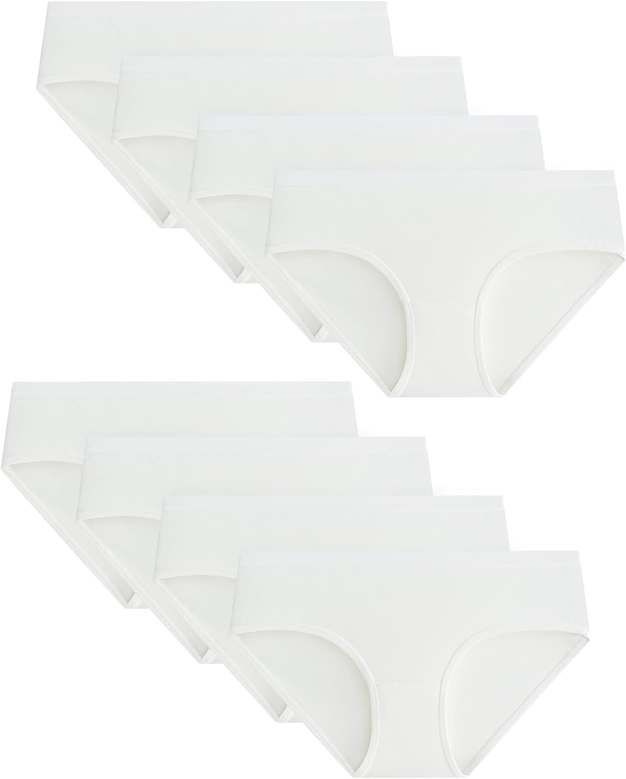 AdorelTeen Girls Cotton Brief Underwear Panties Pack of 8