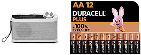 Roberts Radio R9993 Portable 3-Band LW/MW/FM Battery Radio with Headphone Socket - White