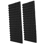MAGICLULU 2Pcs Heavy Duty Rubber Vibration Pads Noise Reduction Mats for Air Conditioners Industrial Equipment Non Slip Texture Superior Shock Absorption Broad Compatibility